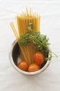 Spaghetti dry prepare cook