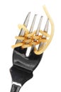 Spaghetti on a fork Royalty Free Stock Photo