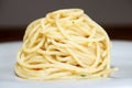 Spaghetti with garlic, oil and hot peppers Royalty Free Stock Photo