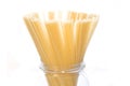 Spaghetti in glass jar Royalty Free Stock Photo