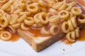 Spaghetti Hoops Royalty Free Stock Photo