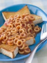 Spaghetti Hoops on Star Shaped Toast