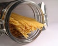 Spaghetti in in Jar Royalty Free Stock Photo