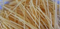 Spaghetti in the kitchen close up. Ready for boiling Royalty Free Stock Photo