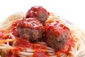 Spaghetti with meatballs in tomato sauce Royalty Free Stock Photo