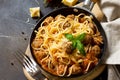 Spaghetti with Meatballs with Tomato Sauce and Parmesan Cheese Royalty Free Stock Photo