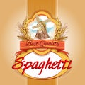 Spaghetti pack label