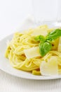 Spaghetti with parmesan Royalty Free Stock Photo