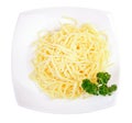 Spaghetti pasta isolated Royalty Free Stock Photo