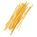 Spaghetti pasta. Uncooked italian pasta, macaroni, cartoon illustration