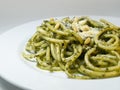 Spaghetti Pesto Royalty Free Stock Photo