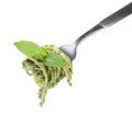 Spaghetti with pesto sauce