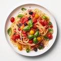 a spaghetti plate