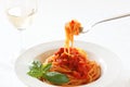 Spaghetti pomodoro Royalty Free Stock Photo