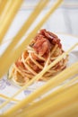 Spaghetti with pummarola Royalty Free Stock Photo