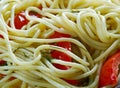 Spaghetti with Spanish flavours Royalty Free Stock Photo