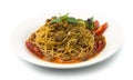 Spaghetti Spicy Chili Paste with Baby Clams Thai Food