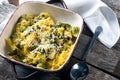 Spaghetti Squash and roasted brussel sprouts Royalty Free Stock Photo