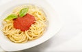 Spaghetti with tomato sauce