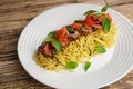 Spaghetti Tuna Noodle with Dabu Dabu Sambal Sauce