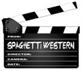 Spaghetti Western Movies Clapperboard