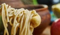 Spaghettini alla Siracusana Royalty Free Stock Photo