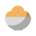 spaguetti dish isolated icon Royalty Free Stock Photo