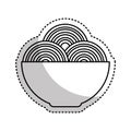 spaguetti dish isolated icon Royalty Free Stock Photo