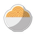 Spaguetti dish isolated icon Royalty Free Stock Photo