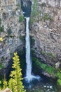 Spahats Creek falls in Wells Gray national park in Britsh Columbia Royalty Free Stock Photo