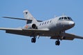 Spain Air Force Dassault Falcon 20 landing with blue sky