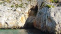 Spain. Amazing view on the Cliff in the Mediterranean sea. Royalty Free Stock Photo