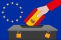 Spain ballot box for the European elections Royalty Free Stock Photo