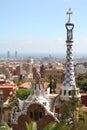 Spain. Barcelona city. Building by Gaudi Royalty Free Stock Photo