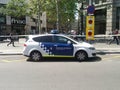 Spain Barcelona Police Car Guardia Urbana Royalty Free Stock Photo