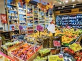 Grocery store with a large vegetable and fruit section