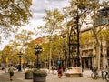 SPAIN, BARCELONA - SEPTEMBER 3, 2023: Passeig de Gracia, one of main avenues of Barcelona, Spain