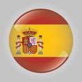 spain button badge. Vector illustration decorative design Royalty Free Stock Photo