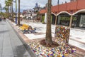 Spain, Canary Islands, Tenerife, Las Americas - May 17, 2018: Street in Playa de las Americas on Tenerife , Canary Islands in Spai Royalty Free Stock Photo