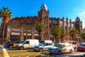 Plaza Monumental de Barcelona known as `La Monumental` bullring in the city of Barcelona, Catalonia, Spain inaugurated in 1914 as Royalty Free Stock Photo