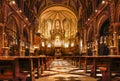 Spain. Catalonia. Interior of the Church of Montserrat. Abbey is