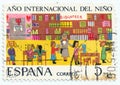 SPAIN - CIRCA 1979: A stamp printed in Spain shows International Year of the Child
