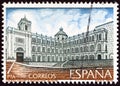 SPAIN - CIRCA 1979: A stamp printed in Spain shows St. Bartholomew`s College, Bogota, circa 1979.