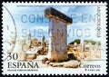 SPAIN - CIRCA 1995: A stamp printed in Spain shows La Taula de Torralba, Minorca 700 B.C., circa 1995. Royalty Free Stock Photo