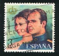 Qween Sofia and King Juan Carlos I Royalty Free Stock Photo