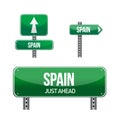 Spain Country road sign