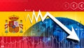 Spain economic growth expected to slow down. Supply chain crisis slows economic growth.