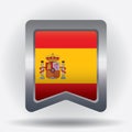 spain flag badge. Vector illustration decorative design Royalty Free Stock Photo