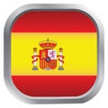 spain flag badge. Vector illustration decorative design Royalty Free Stock Photo