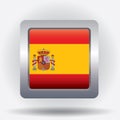 spain flag badge. Vector illustration decorative design Royalty Free Stock Photo